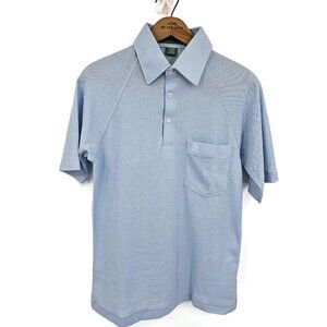 Vtg Deadstock Grand Slam Munsingwear Polo Golf Shirt Mens S Light Blue USA New